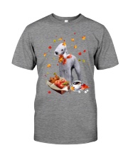 Autumn Leaves Bedlington Terrier Premium Fit Mens Tee tile