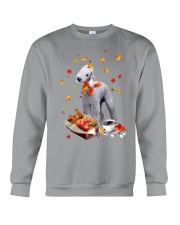 Autumn Leaves Bedlington Terrier Crewneck Sweatshirt tile