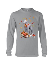 Autumn Leaves Bedlington Terrier Long Sleeve Tee tile