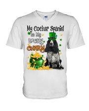 Lucky Charm - American Cocker Spaniel 1 V-Neck T-Shirt tile