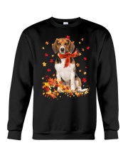 Autumn Leaves Scraf - Beagle 1 Crewneck Sweatshirt tile