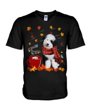 Hot Chocolate - Sheepadoodle V-Neck T-Shirt tile