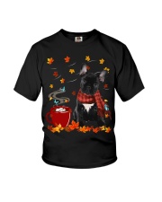 Hot Chocolate - French Bulldog Youth T-Shirt tile