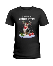 Santa Reindeer - Australian Boxherd Ladies T-Shirt tile