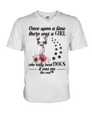 Really Loved - Chinese Crested V-Neck T-Shirt tile