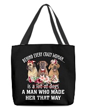 Crazy - Boerboel All-Over Tote tile