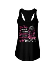 This Life - Black Labrador Ladies Flowy Tank tile