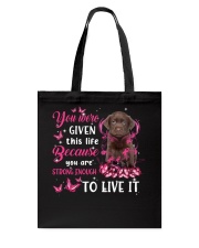 This Life - CHOCOLATE Labrador Tote Bag tile