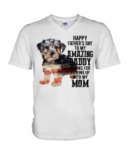 Father Day - Morkie 2 V-Neck T-Shirt tile