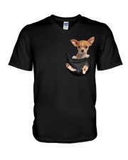 Pocket - Chihuahua 186 V-Neck T-Shirt tile