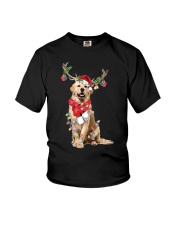 Reindeer - Golden Retriever 1 Youth T-Shirt tile