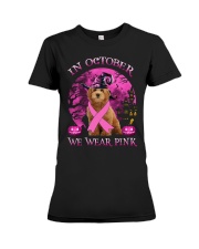 Pink Moon - RED Goldendoodle Premium Fit Ladies Tee tile