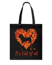 Autumn Heart Leaves Fall - Basset Hound 2 Tote Bag tile