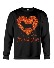 Autumn Heart Leaves Fall - Basset Hound 2 Crewneck Sweatshirt tile