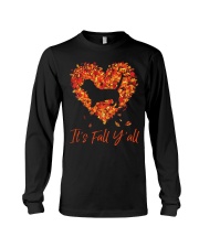 Autumn Heart Leaves Fall - Basset Hound 2 Long Sleeve Tee tile