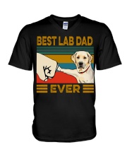 Best Dad Lab V-Neck T-Shirt tile