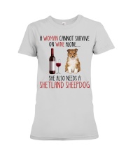 She Also Needs - Shetland Sheepdog Premium Fit Ladies Tee tile