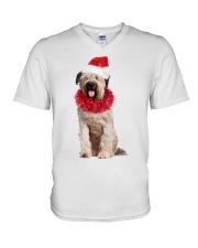Christmas Cheer - Bouvier des Flandres V-Neck T-Shirt tile