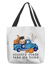 Blue Car - Pomeranian 1 All-Over Tote tile