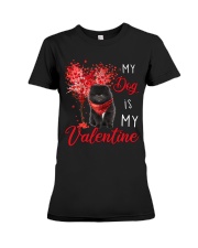 My Valentine - BLACK Pomeranian Premium Fit Ladies Tee tile