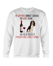 She Also Needs - Cavalier King Charles Spaniel 5 Crewneck Sweatshirt tile