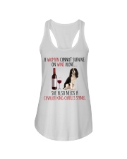She Also Needs - Cavalier King Charles Spaniel 5 Ladies Flowy Tank tile