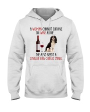 She Also Needs - Cavalier King Charles Spaniel 5 Hooded Sweatshirt tile