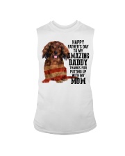 Father Day - Red Long Haired Dachshund Sleeveless Tee tile