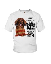 Father Day - Red Long Haired Dachshund Youth T-Shirt tile