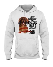 Father Day - Red Long Haired Dachshund Hooded Sweatshirt tile