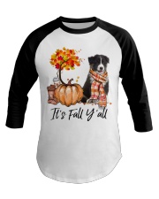 It is Fall - Australian Shepherd Baseball Tee tile