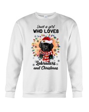 Christmas Girl - BLACK Labrador Pup Crewneck Sweatshirt tile