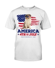 American 4th july - Rough Collie Classic T-Shirt front