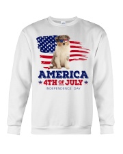 American 4th july - Rough Collie Crewneck Sweatshirt tile