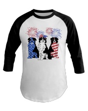 American Australian Shepherd Baseball Tee tile