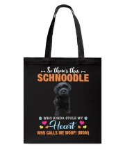 Kinda Stole - BLACK Schnoodle Tote Bag tile