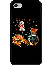 Autumn Bike - CREAM Shih Tzu Phone Case tile
