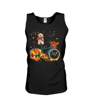 Autumn Bike - CREAM Shih Tzu Unisex Tank tile