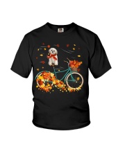 Autumn Bike - CREAM Shih Tzu Youth T-Shirt tile
