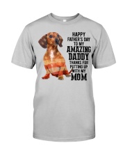 Father Day - Dachshund 3 Classic T-Shirt front