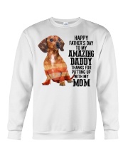 Father Day - Dachshund 3 Crewneck Sweatshirt tile