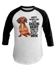 Father Day - Dachshund 3 Baseball Tee tile