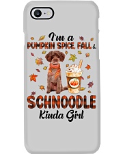 Pumpkin Kinda - RED Schnoodle Phone Case tile