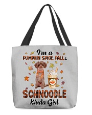 Pumpkin Kinda - RED Schnoodle All-Over Tote tile