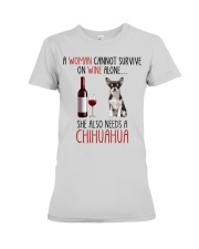 She Also Needs - Chihuahua Premium Fit Ladies Tee tile