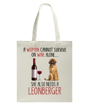 She Also Needs - Leonberger Dog Tote Bag tile