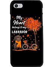Belonging - CHOCOLATE Labrador Phone Case tile