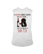 She Also Needs - Black Shih Tzu Sleeveless Tee tile