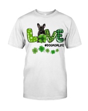 Patrick Life - BLACK French Bulldog Classic T-Shirt front