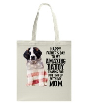 Father Day - Saint Bernard Tote Bag tile